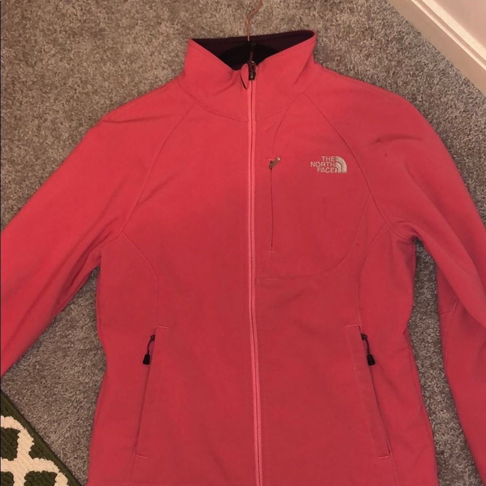 The North Face Pink Soft Shell Winter Jacket - Med